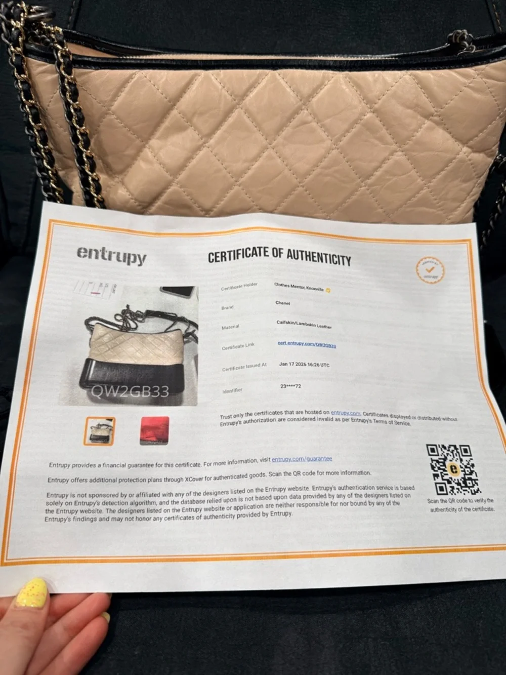 CHANEL gabrielle hobo  Two-Tone Quilted Leather Shoulder Bag in Beige and Black - Picture 2 of 11